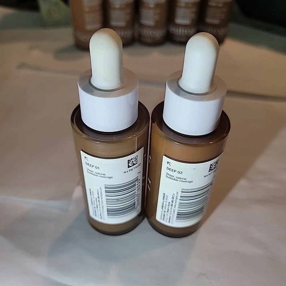 2 Pk: Neutrogena Healthy Skin‎ Sensitive Serum Foundation 1oz ea Deep 01 & 02